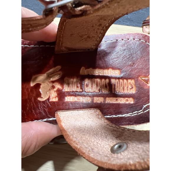 Artesanos Campos Torres Beautifully Handcrafted Woman/Girls Sandals Size 4 - Picture 3 of 7